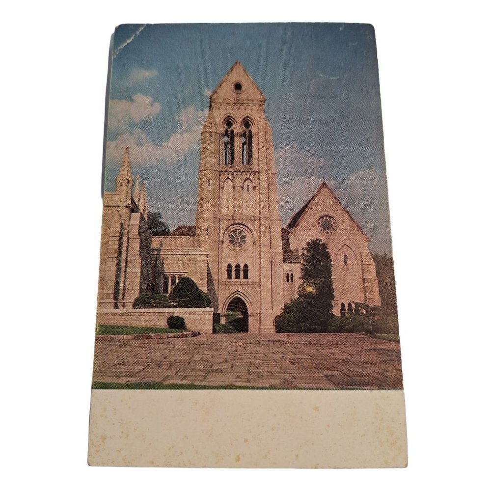 Bryn Athyn Cathedral Postcard Pennsylvania Chrome